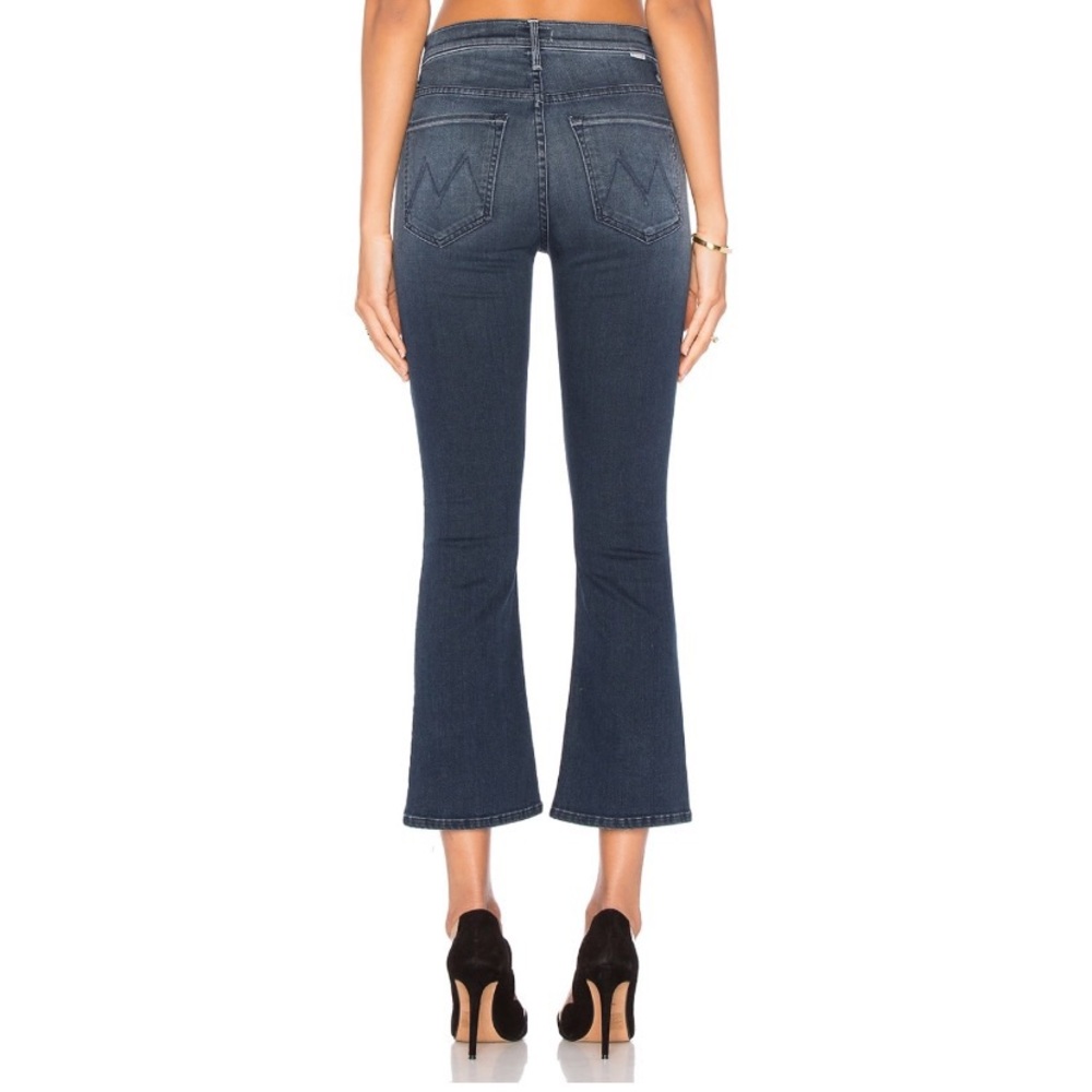 MOTHER jeans denim The Insider Crop repeating love